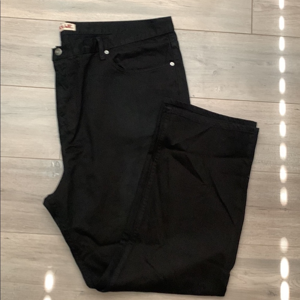 NeoBlue black slim denim jeans size 50 straight leg